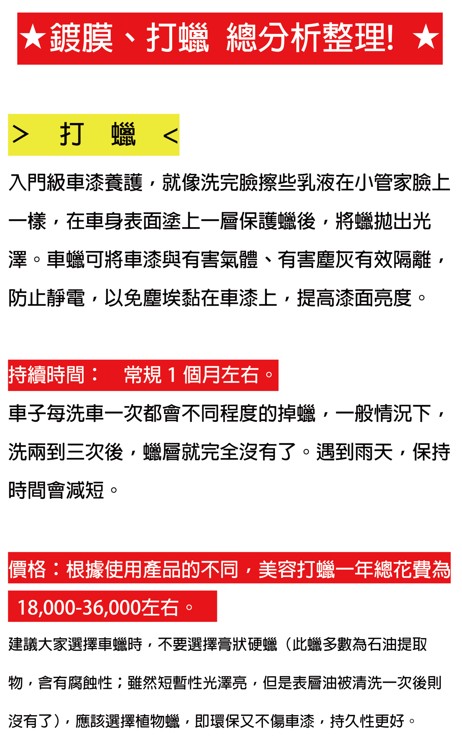大新竹洗車推薦-鍍膜教學4部曲-鍍膜打蠟怎麼選-圖片