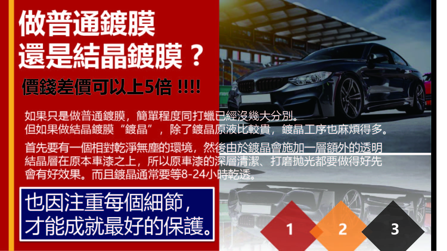 大新竹汽車美容推薦-鍍膜的種類說明-圖片