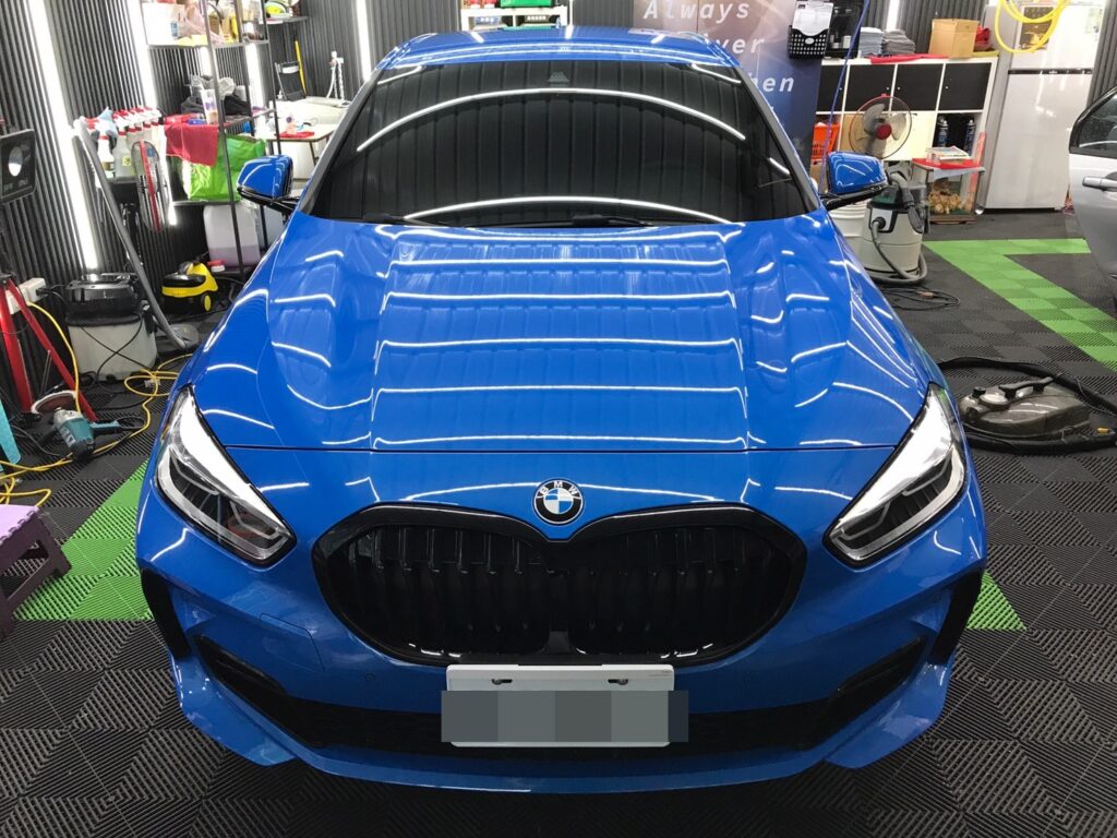 竹北汽車鍍膜推薦 結晶鍍膜BMW 120鍾美女7