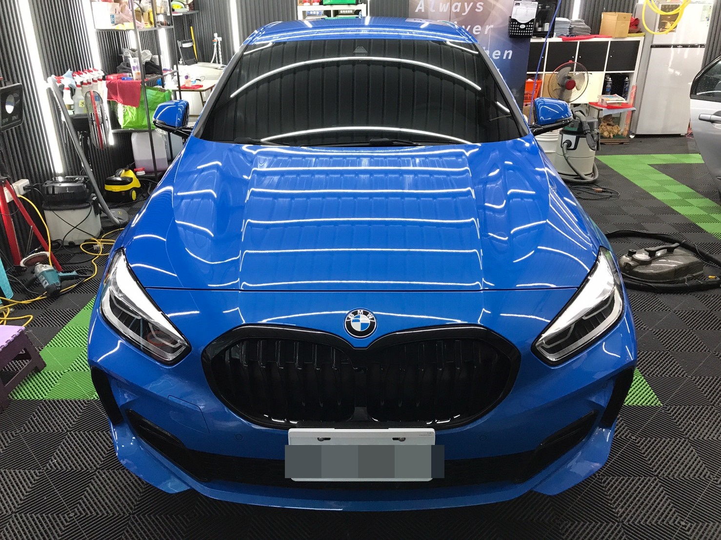 竹北汽車鍍膜推薦 結晶鍍膜BMW 120鍾美女7